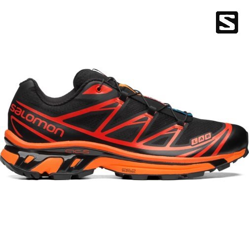 Black / Orange Salomon Xt-6 Men's Sneakers | PH 42903P